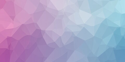 Poster - Abstract geometric background with pink and blue gradient polygonal shapes design effect