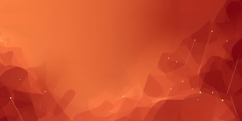 Poster - An abstract orange background with glowing particles and light streaks in the lower right