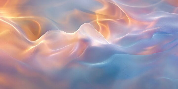 Shimmer fog flows, creating surreal trail, background hue