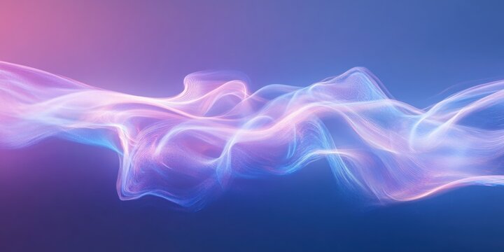 Flowing shimmer fog, surreal trail on the background