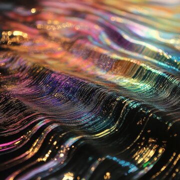 Pushing shimmer ripple, dreamy thread on the background