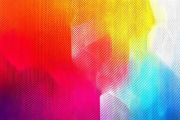 Poster - a colorful background with white snowflakes