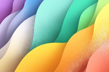Aufkleber - A colorful background with white snowflakes