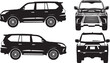 © Helen - Car silhouettes - vector