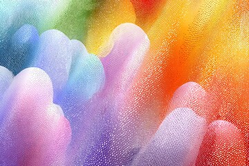 Aufkleber - A colorful background with white snowflakes