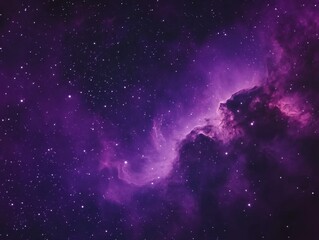 Wall Mural - Majestic purple nebula glowing amidst distant stars creating a celestial tapestry of cosmic beauty and wonder, a breathtaking vista of the universe