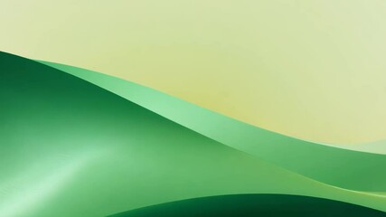 Poster - Elegant Green Wave Abstract Design: A Smooth and Serene Background Texture Inspired by Nature's Calming Light