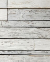 Poster - Rustic white painted wooden planks background showcasing natural wood grain texture and weathered surface ideal for vintage and farmhouse style designs and backgrounds