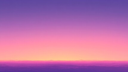 Wall Mural - Stunning sunset over tranquil ocean with vibrant gradient sky