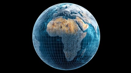 Poster - Global Climate Model Simulation - twin of Earth, climate prediction, environmental monitoring, data visualization, sustainable future