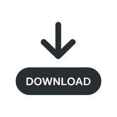 Fototapete - Download Button Vector Icon Simple And Modern Graphic Design For Ui And Ux Interface Needs