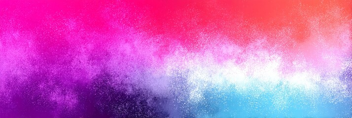 Poster - Vibrant Color Burst Background - A stunning abstract featuring a vibrant blend of pink, purple, blue, and orange hues, creating a dynamic and colorful background