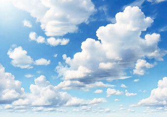 Wall Mural - this kind of sky is ideal for backgrounds in designs needing a fresh, airy, and optimistic tone.