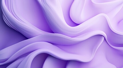 Poster - soft purple fabric waves creating a smooth, flowing texture in abstract design