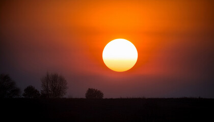 Wall Mural - total eclipse of the sun 2024