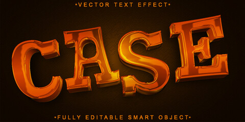 Poster - Case Vector Fully Editable Smart Object Text Effect