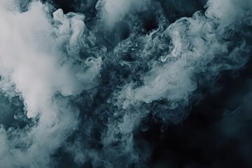 Poster - Wispy smoke gracefully swirls against a black background creating artistic patterns, Stream of wispy smoke over a black background Vertically Orientated Video