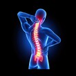 © Jovicic - 3d human body showing neck and back pain