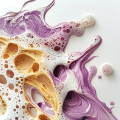 Poster - An abstract artwork showing a splash of color. This image would be great for creative backgrounds or artistic presentations. Consider using it for websites or digital art.