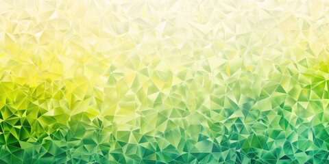 Poster - Abstract geometric shapes with yellow and green hues. Background image of 3D rendering geometric shape with yellow and green. Digital art for fresh and modern design. Greenery background. AIG51.