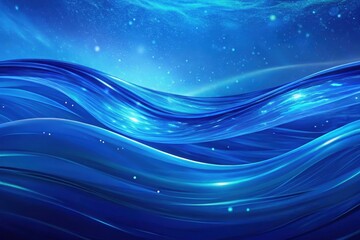 Poster - Magnificent waves dance under the shimmering ocean light, creating a breathtaking underwater atmosphere at dawn Generative AI