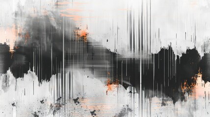 Fototapete - Abstract complex glitch with pixel effect in tech background use shading and glitches texture express mysterious design or complex flow through tiny object convey sense of future digital scene. AIG53.