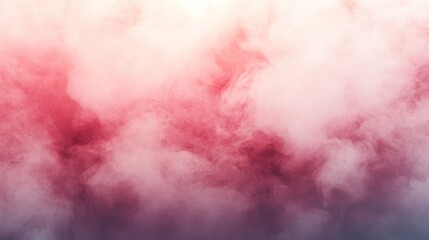 Poster - Soft, pastel-toned clouds of smoke or powder.