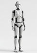 © Ludmila - Full-length humanoid robot isolated on a white
