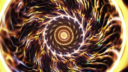 Poster - Abstract swirling vortex in vibrant colors representing motion  