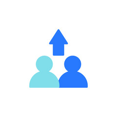 Poster - Teamwork and Collaboration Icon Representing Business Partnership and Professional Growth in a Corporate Environment