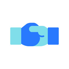 Poster - Teamwork Icon Representing Business Partnership with a Handshake Gesture for Successful Collaboration and Mutual Agreement