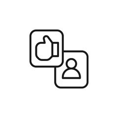 Poster - Professional Business Team Collaboration with Communication Icons Representing Feedback and Engagement in a Dynamic Work Environment