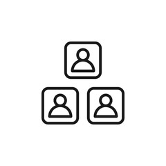 Poster - Collaboration and Teamwork Icon Representing Business Professionals Working Together for Mutual Goals and Success in a Corporate Environment