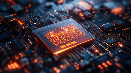 digital electronic chip components background, network 22