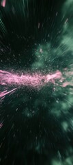 Poster - Abstract cosmic tunnel of light and colors, visual effects for artistic or sci-fi background