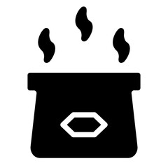 Poster - Bowl Dinner Eat Glyph Icon