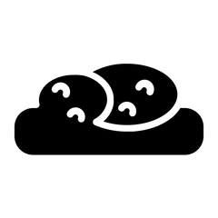 Fototapete - Bread Bakery Food Glyph Icon