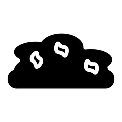 Fototapete - Bread Bakery Food Glyph Icon