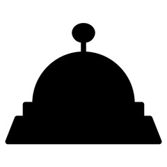 Fototapete - Dinner Dish Food Glyph Icon