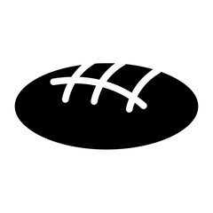 Fototapete - Dinner Food Bread Glyph Icon