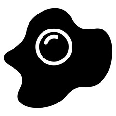 Poster - Dinner Egg Food Glyph Icon
