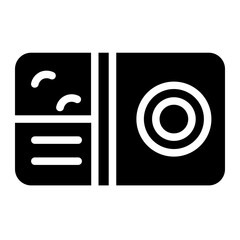 Fototapete - Meal Food Eat Glyph Icon