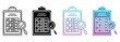 © berkah - Survey best icon sheet with line, glyph, gradient multistyle collection of elements for design