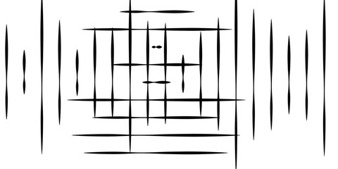 Abstract geometric pattern featuring black random diagonal lines on a white background. The design is monochrome with a minimalistic outline style, creating a trendy, modern, and dynamic texture. 