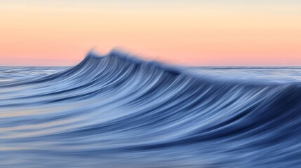Poster - Captivating ocean wave showcasing the artistic patterns and fluid motion of water as it crashes against the shoreline in harmony