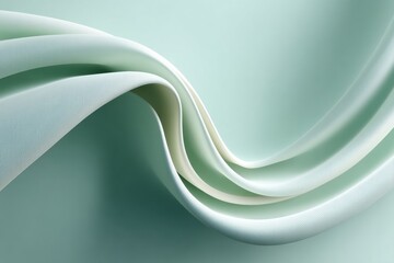 Leinwandbilder - Minimalist Sage Fluid Dynamics Ethereal Soft Texture Design Exploring Organic Curves, Contemporary Aesthetic for Digital Branding and Calm Innovation Visualization