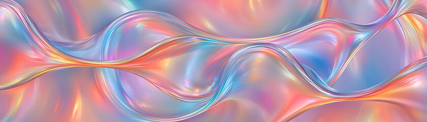 Poster - Vibrant abstract geometric textures digital art colorful background. Fluid motion abstract art digital creation colorful swirls artistic environment vibrant viewpoint.