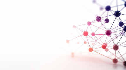 Poster - Network of Connections: A futuristic view of interconnected nodes, symbolizing the vastness of digital networks. Illustrating the complex web of links.