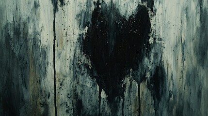 Poster - Close-up of a black and white painting featuring intricate drips and dynamic textures that illustrate the depth of artistic expression and innovation