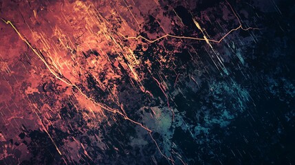 Fototapete - Dark and colorful abstract background with dynamic textures creating a vibrant visual experience for artistic inspiration and design elements